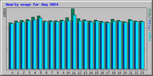 Hourly usage for May 2024