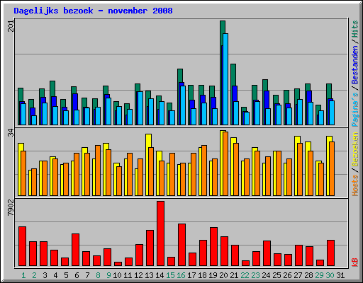 Dagelijks bezoek - november 2008
